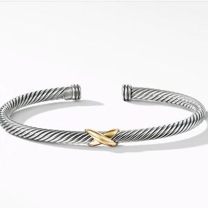 David Yurman X Bracelet with Gold